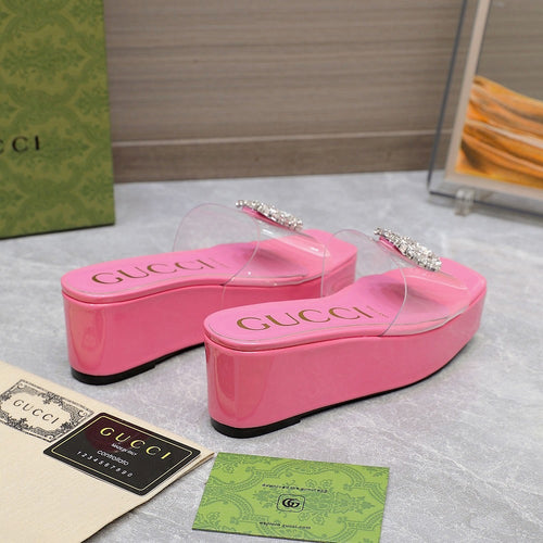 GG Wedge Sandals