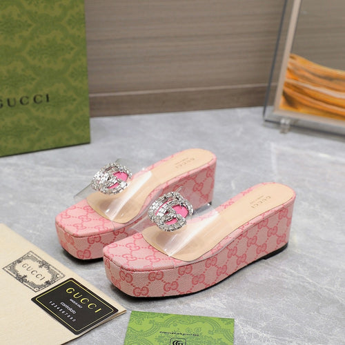 GG Wedge Sandals