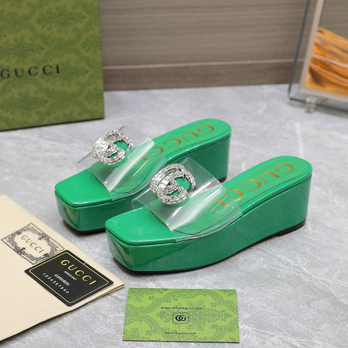 GG Wedge Sandals