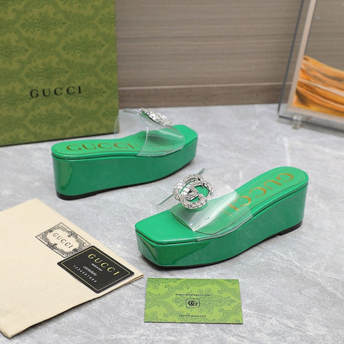 GG Wedge Sandals