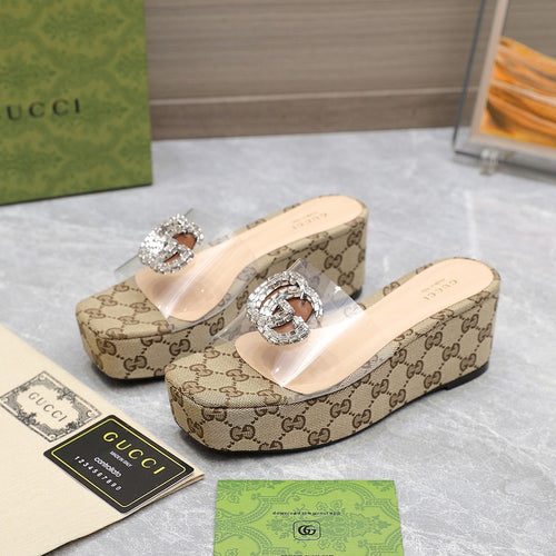 GG Wedge Sandals