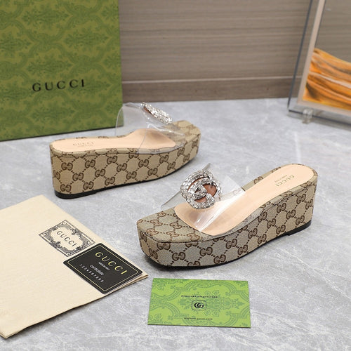 GG Wedge Sandals