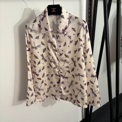 Dior Libellule Silk Lounge Set