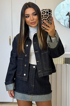 'Jalori' Denim Skirt Set