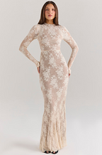 'Veda' Laced Maxi Dress