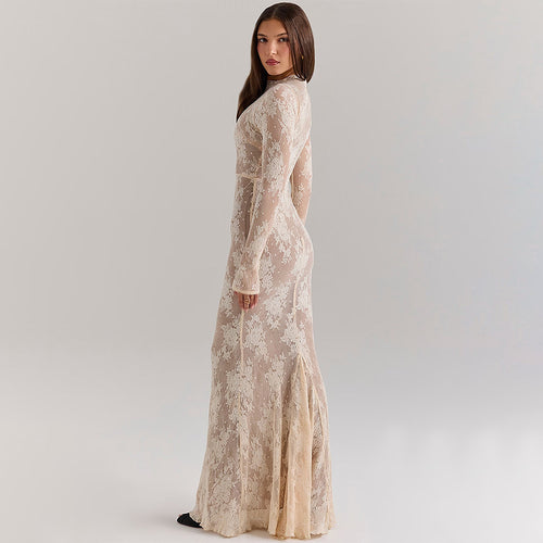 'Veda' Laced Maxi Dress