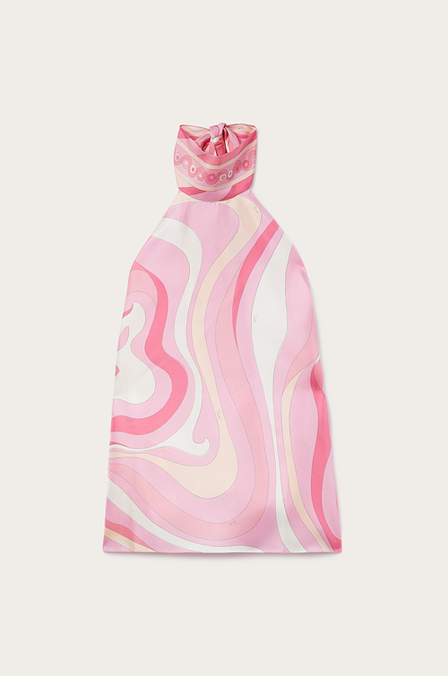 Pucci Rosa Onde Set – Halter Top & Asymmetric Skirt