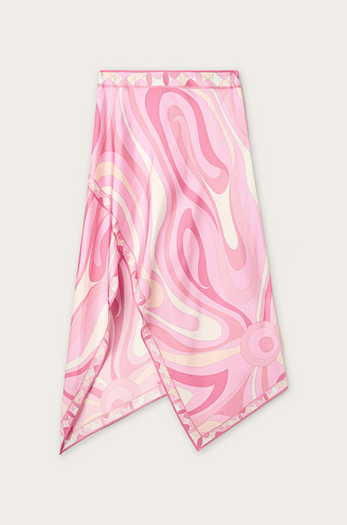 Pucci Rosa Onde Set – Halter Top & Asymmetric Skirt