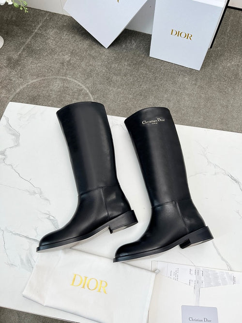 Christian Dior Paris Cavalier Leather Riding Boots