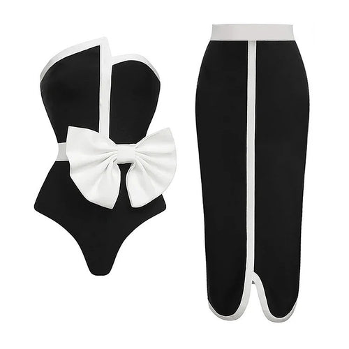 'Sadori' Swimsuit Skirt Set