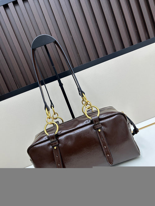 Prada Functional Calfskin Leather Shoulder Bag