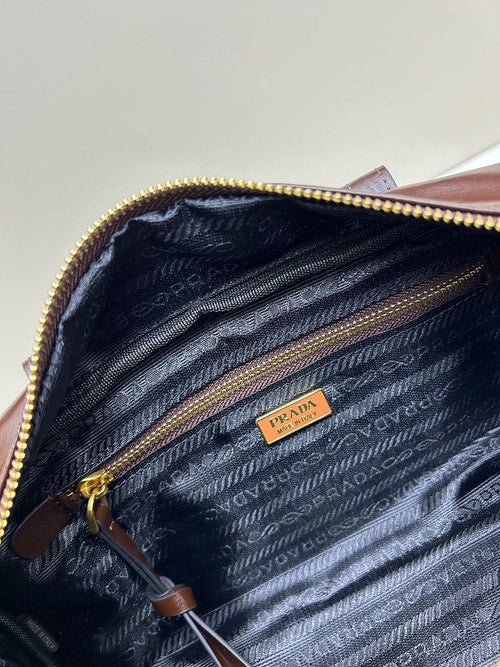 Prada Functional Calfskin Leather Shoulder Bag