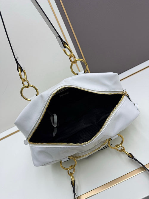 Prada Functional Calfskin Leather Shoulder Bag