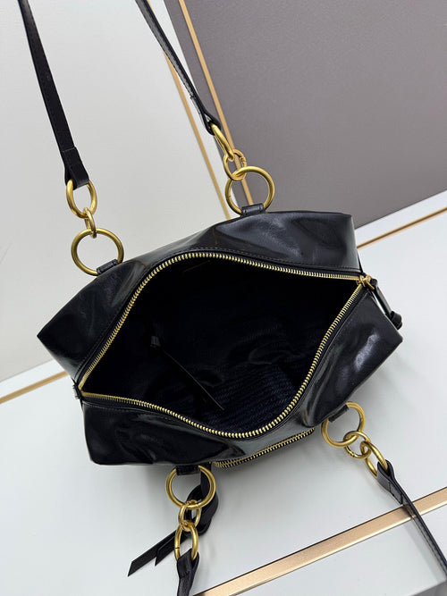 Prada Functional Calfskin Leather Shoulder Bag