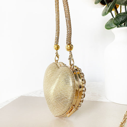 'Imara' Crystal Heart Bag