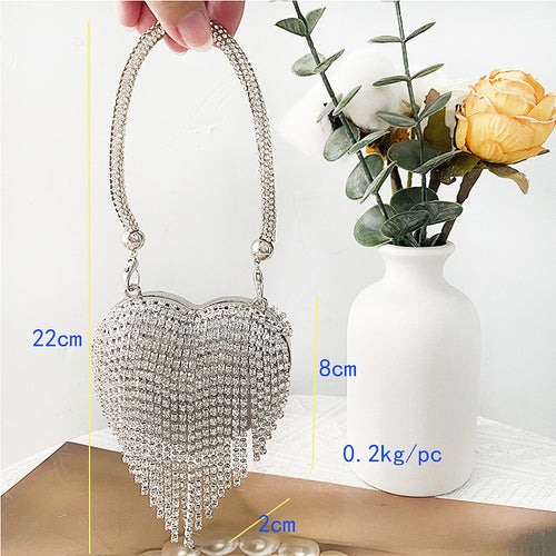 'Yuna' Crystal Heart Bag