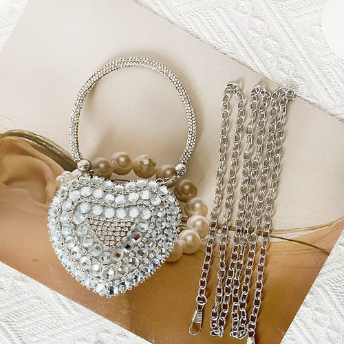 'Levani' Crystal Heart Bag