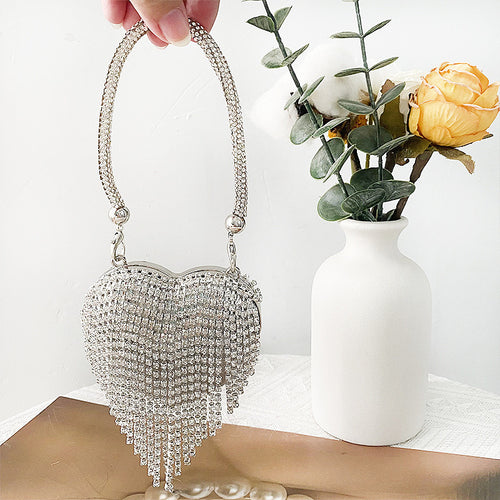 'Yuna' Crystal Heart Bag