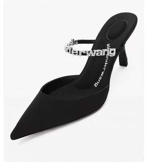 “Alexander Wang” Logo Strap Heels