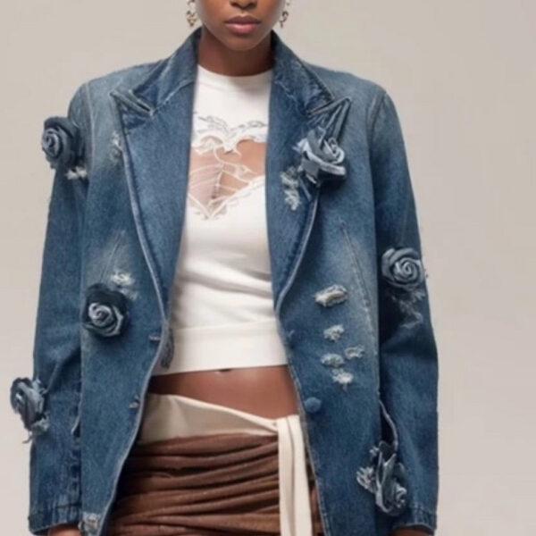 ‘Wealth Wise’ Denim Blazer