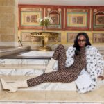 “La Panthère Élégante” Second-Skin Leopard Print Catsuit
