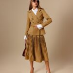 ‘Luxe Global’ Trench Jacket Skirt Set