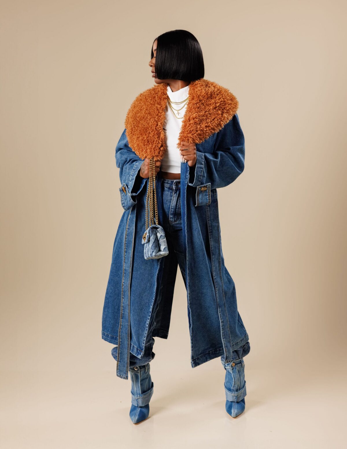 ‘Ravina’ Denim Coat - Image 2