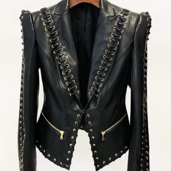 ‘Cy Chateau’ Leather Jacket
