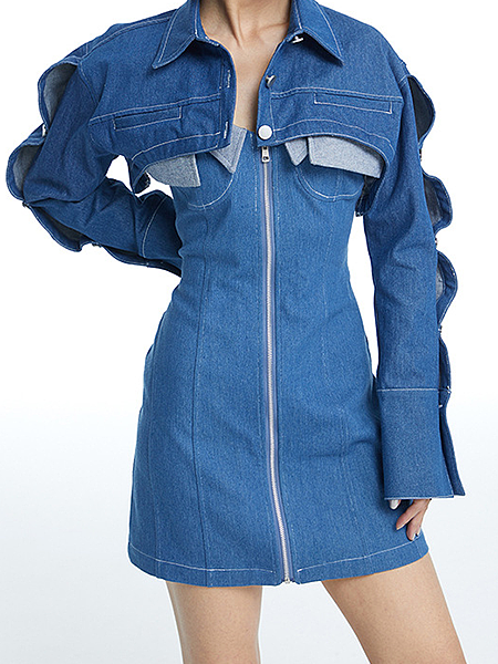 ‘Ladislau’ Denim Cropped Jacket