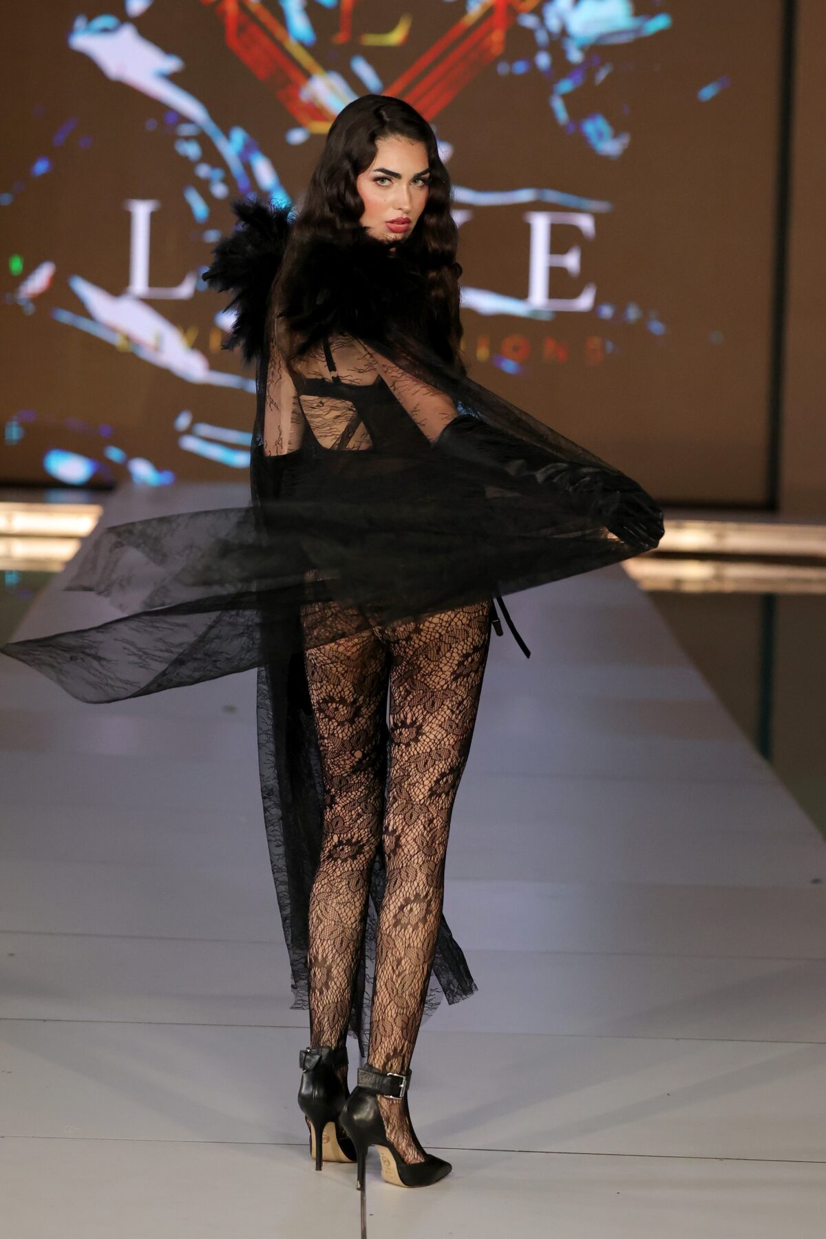 EXO SIREN™ “BLACK REIGN” Corset Couture Bodysuit - Image 3