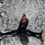 'Arvilla' Patent Leather Stretch Pants Boots