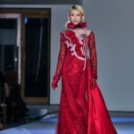 Crimson Dominion Couture Gown