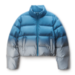 Alexander Wang Ombré Gradient Cropped Puffer Jacket