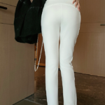 Chanel Signature Sculpted Zip-Hem Leggings