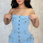 ‘Serenity’ Denim Romper