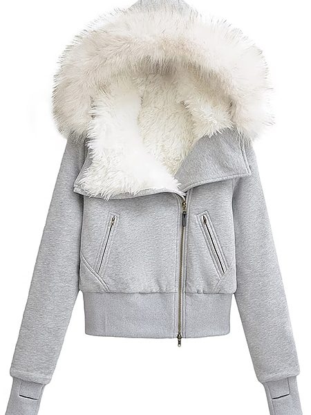 ‘Cassius’ Fleeced Hoodie Jacket