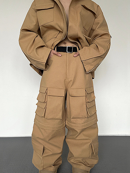 ‘Poppy’ Luxe Cargo Pants Set