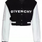 Givenchy-Signature Cropped Varsity Jacket