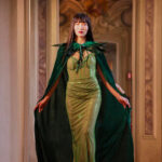 “Emerald Eclipse” Crystal Mesh Gown -VeLour de Luxe Award Show Couture Collection