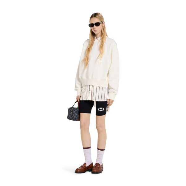 Gucci Firenze Embossed Sweatshirt – Ivory Écru