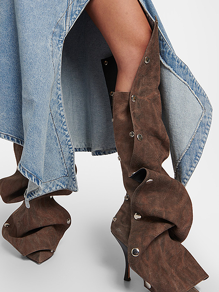 ‘Vulgar Behavior’ Knee Heel Boot