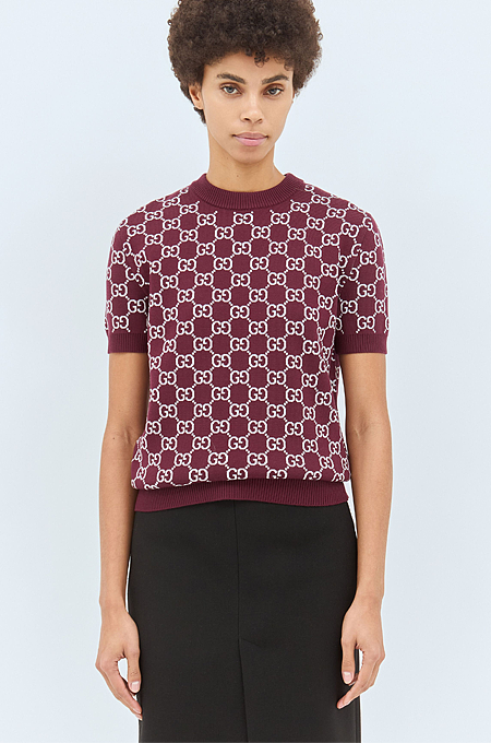 88148948-3564-4BFE-8E4F-2B44CB3F6055.png GG Jacquard Top - Image 1