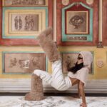 Desir Elique Furry Thigh-High Teddy Boots