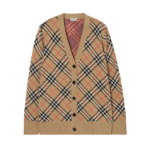 Burberry -Check Knit Cardigan