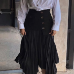 ‘Auberge’ Pleated Skirt