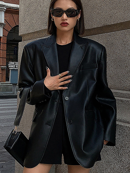 ‘Midnight Maverick’ Leather Jacket