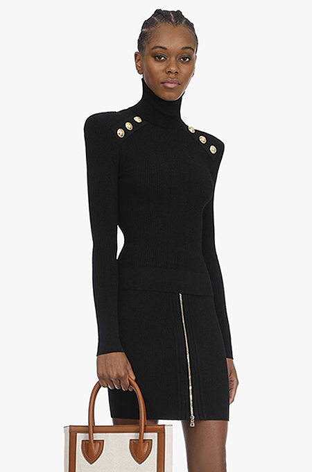 D0D09B2D-B278-4803-9F6C-0441EF59A5C6.png ‘Bonia’ Turtleneck Top - Image 1