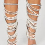 Sienna Luxe Crystal Gladiator Heels