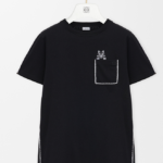 LOEWE Embroidered Pocket T-Shirt – Black / White