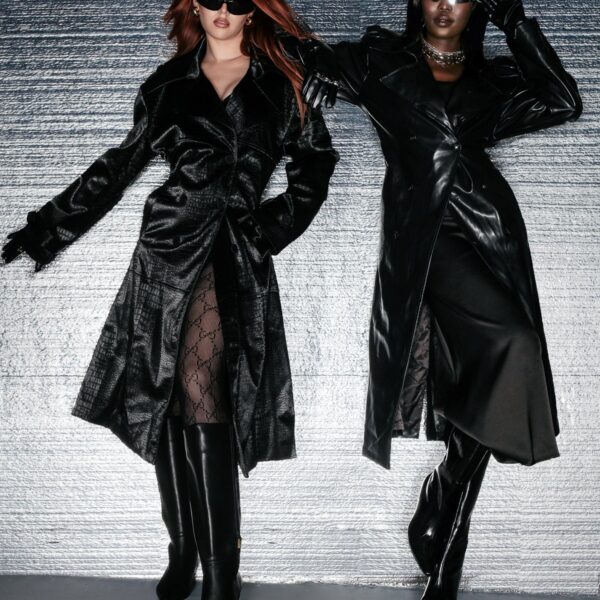 La Loi du Noir Trench Coat